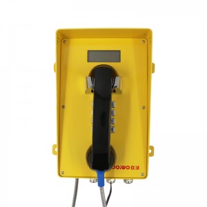 Телефон за спешни случаи с LCD екран за комуникации в строителството-JWAT945