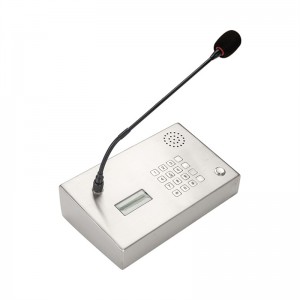 Noise-Free Dual-Way Audio Bank VOIP desktop Interphone bank Intercom