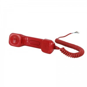 Square type fire alarm system handset with PTT switch
