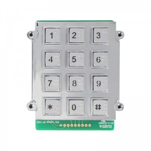 3 × 4 12keys braille keypad pikeun jalma buta