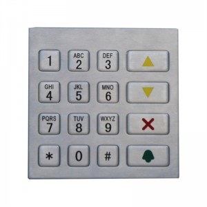 SUS304 klavye asye pur pou fonksyon ATM B725