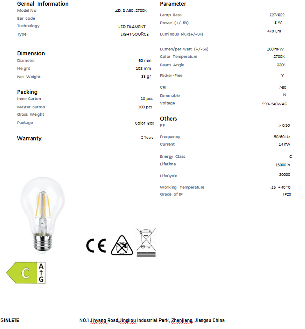 LED Filament Lamp Is Subtle, Warm, And Elegant | Hackaday