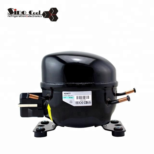 Chinese factory supply R134a Series ADW77 refrigerator compressor for refrigerator
