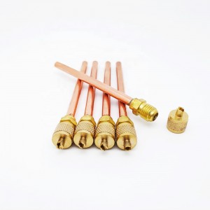 1/4 copper for refrigeration and air conditioner pin valve Charging valve access valve