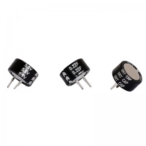 Coin Type C-type na Super Capacitor 5.5V 0.22F