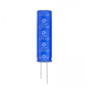 High Voltage Radial Lead Lead Type Super Capacitors 3.2V 100F 18 * 60mm