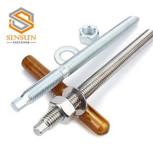 High Tensile Galvanized Carbon Steel Chemical  Anchor Bolt