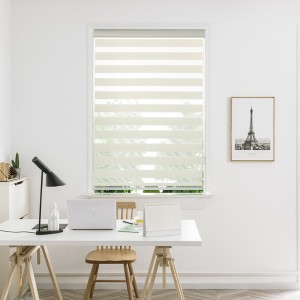 High Quality Zebra Roller Blinds Smart Automatic 100% Polyester Window Curtains