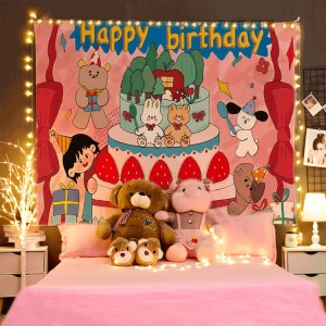 Party Supplies Party Tapestry Banner Wall Background  Decoration Birthday Tapestry