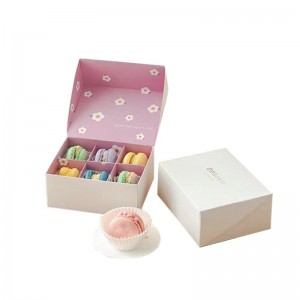 Macaron Box para paquete de 6 estilos flip