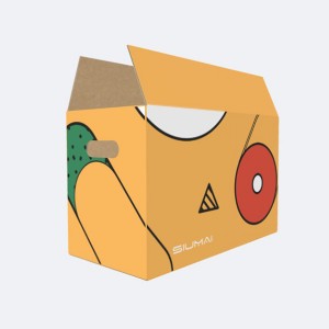 Kratko vrijeme isporuke za recikliranu valovitu personaliziranu unikatnu šarenu kutiju s logotipom s obrtničkim tiskom