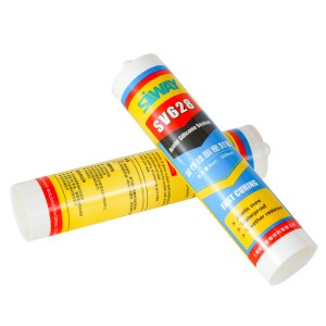 SV628 Acetic Silicone sealant airson uinneag is doras