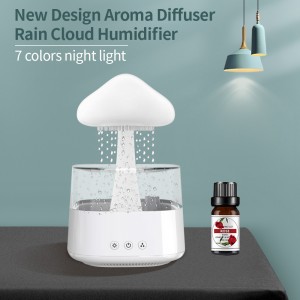 Competitive Price for Mini Diffuser - Sleeping Relaxing Water Drop Sound Night Light Aromatherapy Aroma Essential Oil Diffuser Rain Cloud Humidifier – Siweiyi