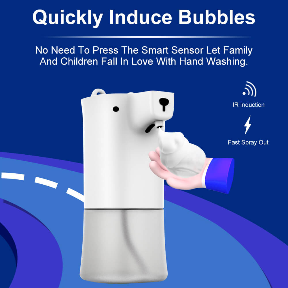 350ml Touchless Desktop Sensor Dispenser With Bear and Deer Appearance