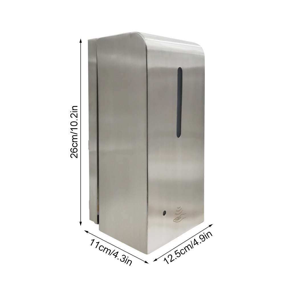 Stainless Steel 1000ml Wall Mounted Infrared Sensor Sanitizer Dispenser