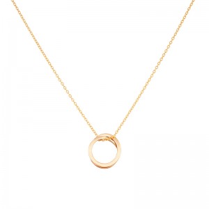 Mobius Ring Pendant Couple Necklace