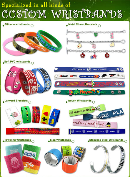 Specialized In All Kinds Of Custom Wristbands