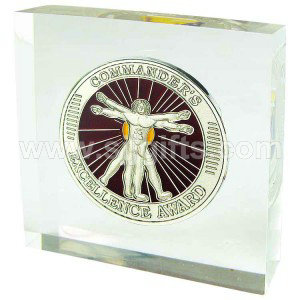 Paper Weight with Coin Embed