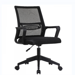 Modern New Design Adjustable Ergonomic Black Rolling Swivel Rest Room Bar Gaming Chairs Low Back Mesh Office Chair