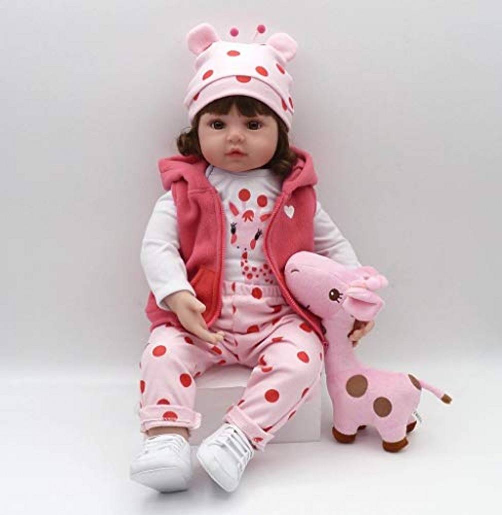 Manufacturer for Full Body Silicone Reborn Doll - ZIYIUI 24 Reborn Baby Doll Lifelike Silicone Soft 60 CM Girl Baby Doll Vinyl Kids Gift Christmas Xmas – Geshuo