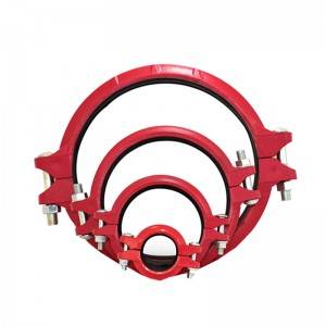 I-FM/UL Fire Fighting Ductile Iron Grooved Pipe Fittings kanye nama-Grooved Couplings