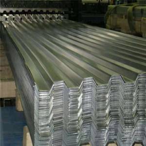 Placa de coberta de metall de zinc ondulat en xapa galvanitzada en bobina