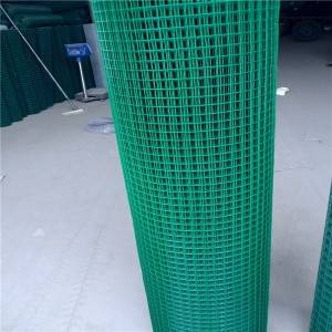 Grønn farge pvc-belagt sveiset trådnett