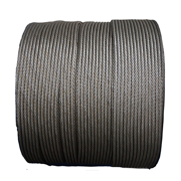 Cables de arame sen galvanizar 6×19+IWRC 500m Imaxe destacada