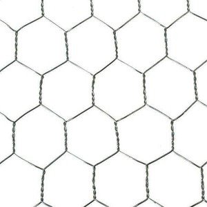 Серебряная шестиугольная железная проволочная сетка, для строительства, толщина: калибр 50