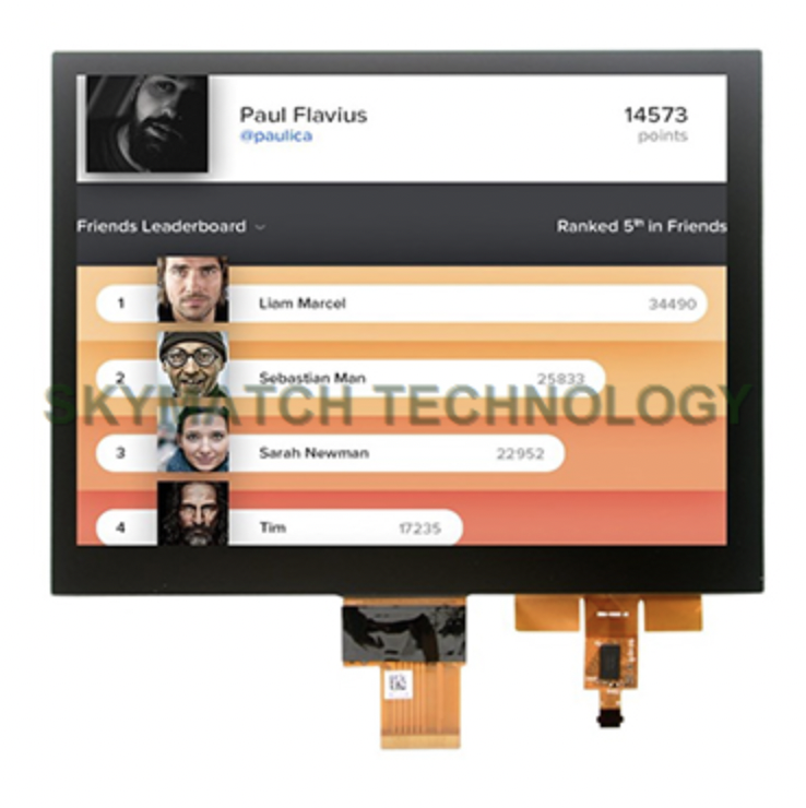 8.0inch Capacitive Touch Screen 1024*768 ɗigogi Resolution