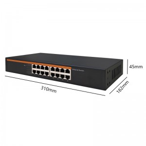 100M Network 16 Port POE Switch Factory