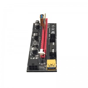 VER009S Plus PCI-E Riser Card PCI Express 1X 16X USB 3.0 Cable SATA ETH Mining