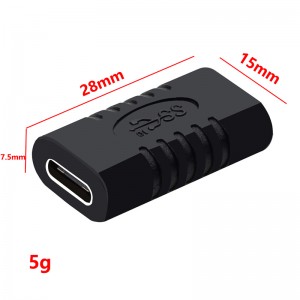 Adaptador USB tipus C 3.1 Convertidor USB C mascle a femella Connector tipus C 3.1 per a tauleta de telèfon intel·ligent