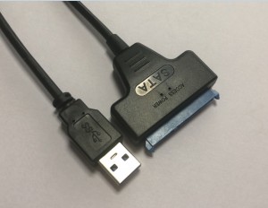 USB 3.0 til 2.5″ SATA III ytri framlenging á harða diski 22 pinna SSD HDD Sata snúru fyrir tölvu