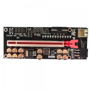 बीटीसी माइनिंग के लिए VER018 PRO PCI-E राइजर कार्ड USB 3.0 केबल 018 प्लस PCI एक्सप्रेस 1X से 16X एक्सटेंडर Pcie एडाप्टर