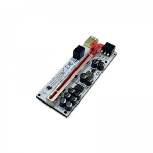 वीडियो कार्ड ग्राफ़िक्स एक्सपेंशन कार्ड अडैप्टर के लिए Riser 012 PRO LED लाइट PCIE राइज़र, खनन के लिए PCI-E 16X राइज़र