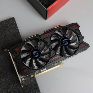 نیا AMD RX 580 8G GDDR5 256Bit 2048SP گرافکس کارڈز GPU گیم مائننگ ویڈیو کارڈ کمپیوٹر VGA RX580 Hashrate30+ کے لیے