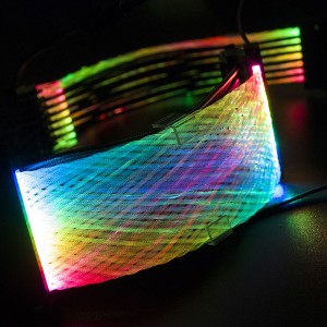 24-контактний подовжувач із подвійною ламповою головкою RGB, адресний кабель живлення, комп’ютерний кабель, двошаровий мережевий роз’єм корпусу комп’ютера, аксесуари