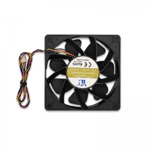 12038 12V 4-Wire PWM Miner Mining 120mm Cooling Fan High Speed ​​Powerful Cooling Fan 10000RPM