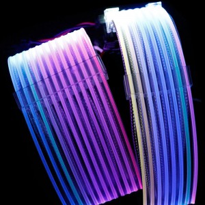 Kabel z pojedynczą głowicą 8Pin (6 + 2)*2 RGB Neonowy kabel procesora do przedłużacza 3Pin 8Pin * 2 procesora