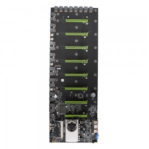 BTC-T37/BTC-S37/BTC-D37 मायनिंग फार्म मायनर मदरबोर्ड मदर बोर्ड 8 GPU PCIE 16X DDR3 सपोर्ट 1066/1333/1600mhz