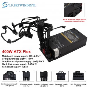 TFSKYWINDINTL NAS Network Storage Chassis Power 400W itx napájení šasi flex malý 1U napájecí zdroj
