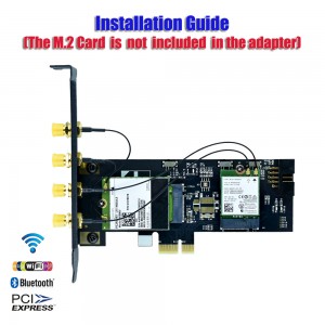 NGFF M.2 Key B and key A to PCIe X1 Adpater for 3G/4G and WiFi Card