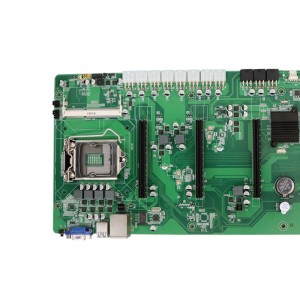 BTC-B85 ເມນບອດ 8 PCIE 16X GPU 8GB 8 ບັດສະລັອດຕິງ Mainboard ສໍາລັບການຂຸດຄົ້ນ BTC