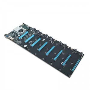 BTC-S37 Mining Motherboard 8 PCIE 16X GPU DDR3 SATA3.0 Lagolago VGA + HDMI