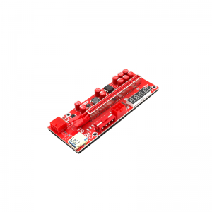 በወርቅ የተለበጠ Pcie Vero1ox PCI-E 1X ወደ 16X v014 pro Card Extender Express Adapter USB 3.0 Cable Power GPU PCI v014 Pro Riser