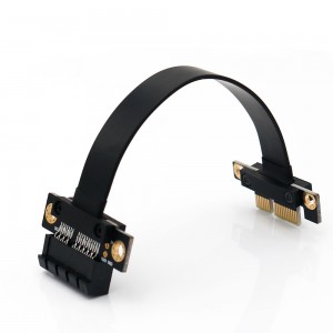 Taas nga kalidad nga PCI-e PCI Express 36PIN 1X Extension cable nga adunay Gold-plated connector