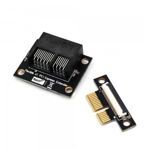 PCI-e PCI Express 36PIN 1X Kebo ya kiendelezi yenye kiunganishi kilichopandikizwa dhahabu (usakinishaji mlalo)