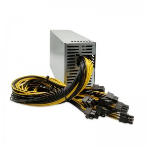 2800W ASIC Miner Server PSU Power Supply S9 L3 Bitcoin Miner Miner Mining Pou RIG pi bon ekipman pou pouvwa pou min