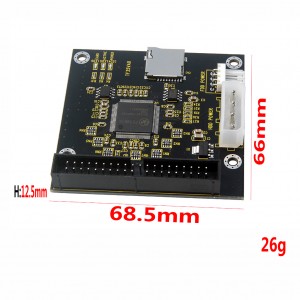 3.5 इंच IDE नोटबुक MICRO SD ते IDE TF टू IDE 44 पिन हार्ड डिस्क अडॅप्टर कार्डसह